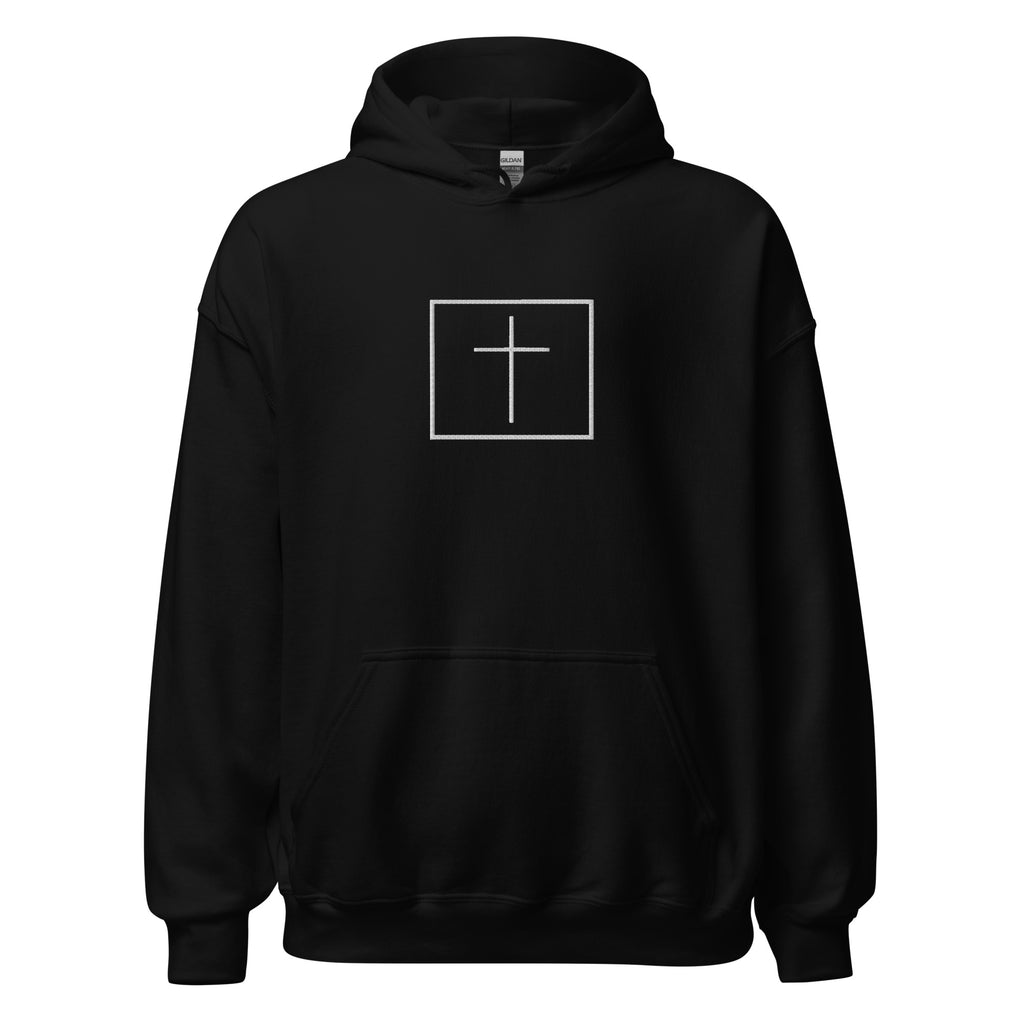 White cross - Cozy hoodie (5 colours)