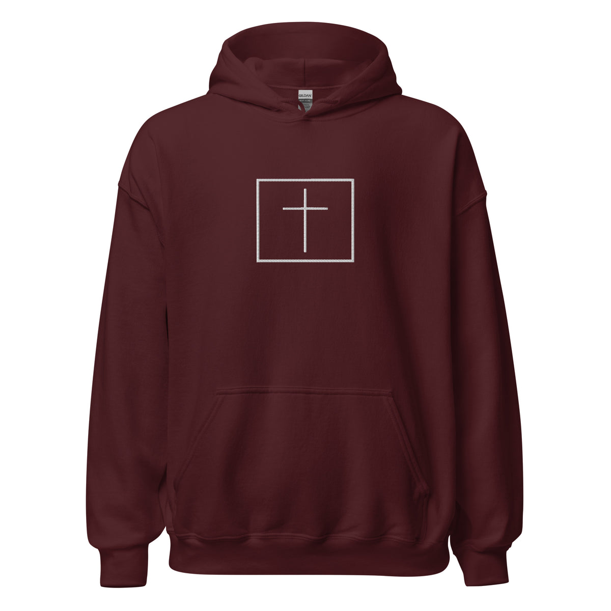 White cross - Cozy hoodie (5 colours)