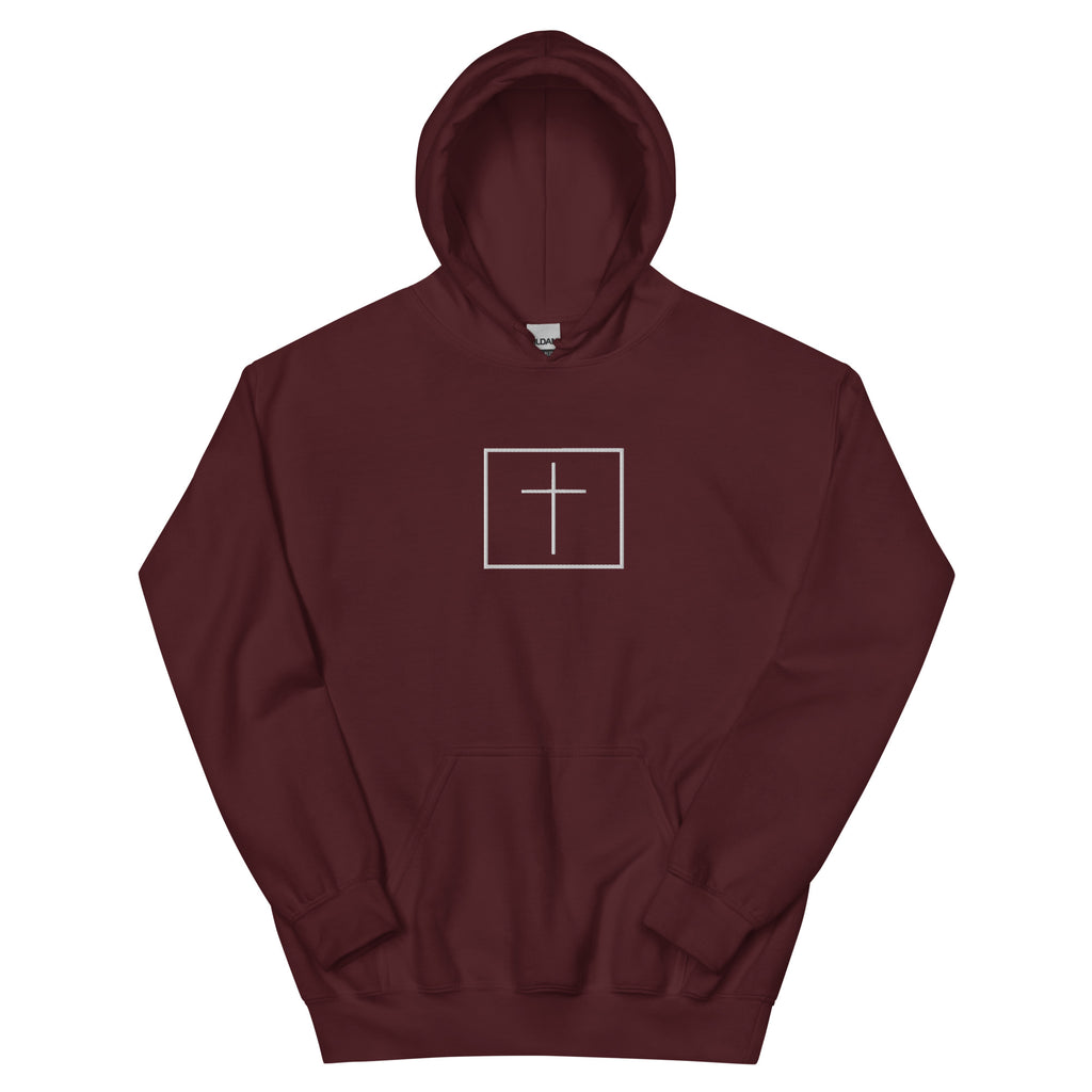 White cross - Cozy hoodie (5 colours)