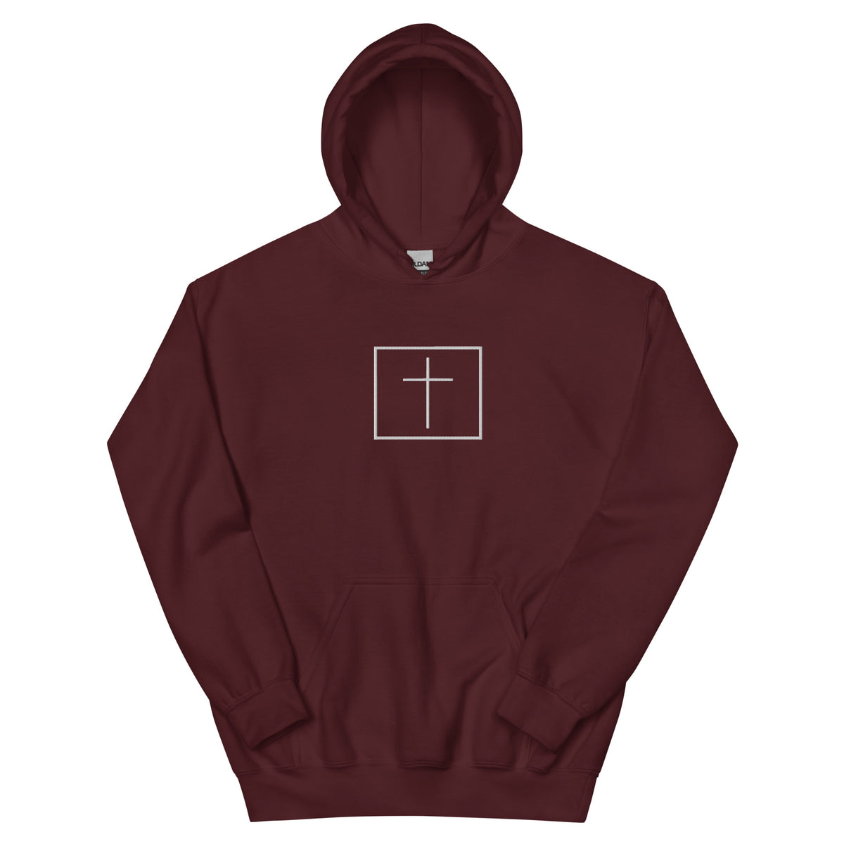 White cross - Cozy hoodie (5 colours)