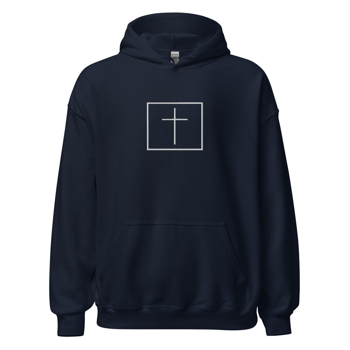 White cross - Cozy hoodie (5 colours)