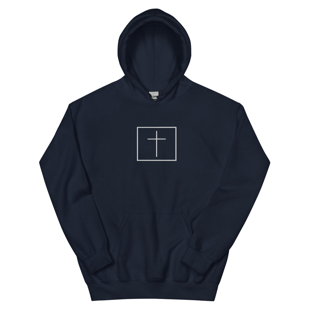 White cross - Cozy hoodie (5 colours)