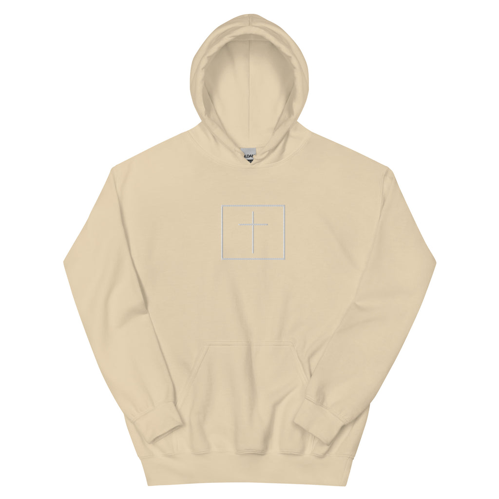 White cross - Cozy hoodie (5 colours)