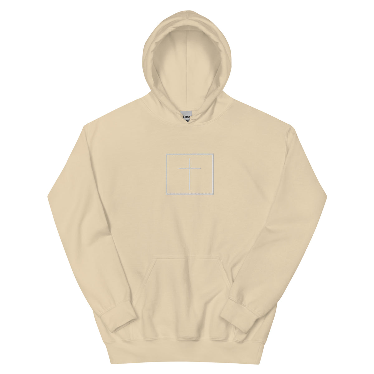 White cross - Cozy hoodie (5 colours)