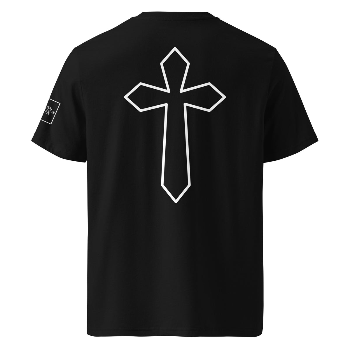White cross - Unisex organic cotton tee (7 colours)