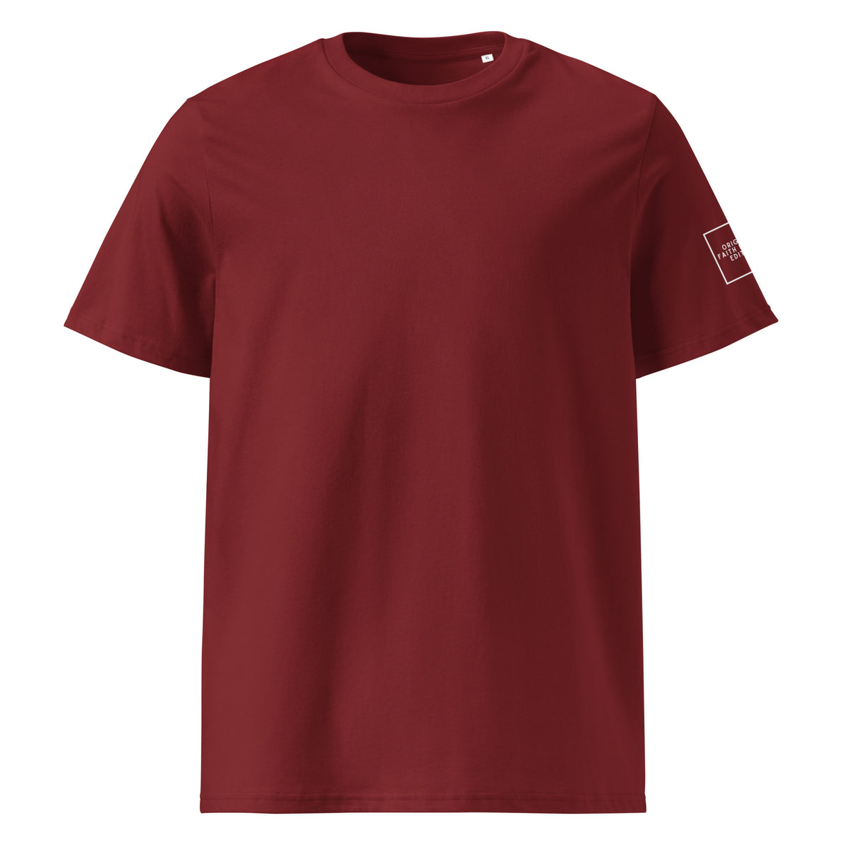 White cross - Unisex organic cotton tee (7 colours)