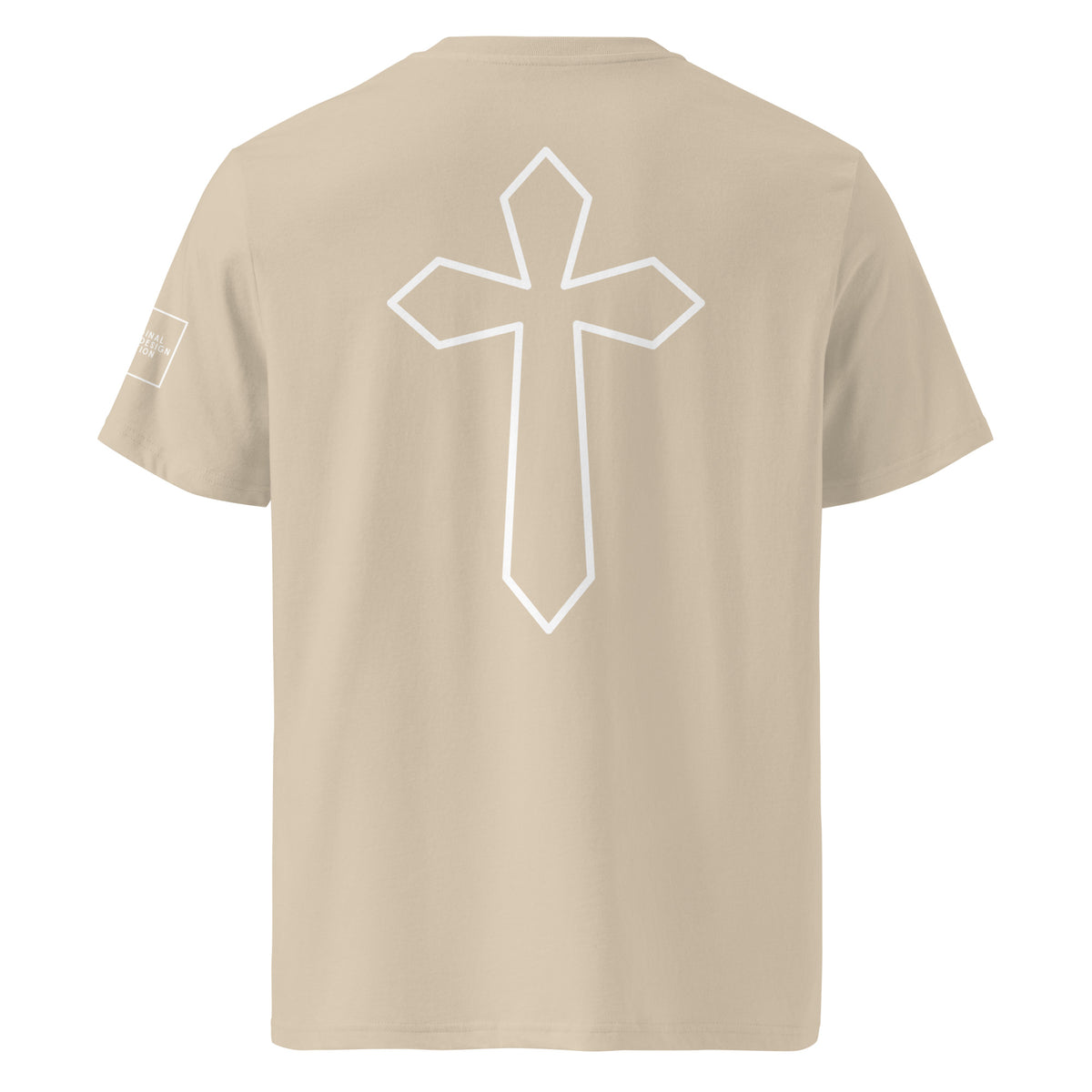 White cross - Unisex organic cotton tee (7 colours)