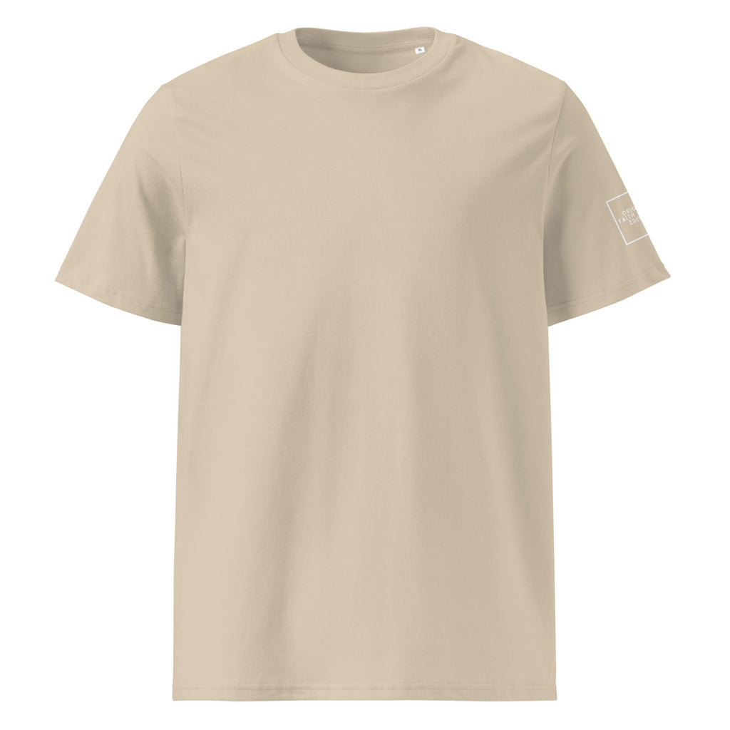 White cross - Unisex organic cotton tee (7 colours)