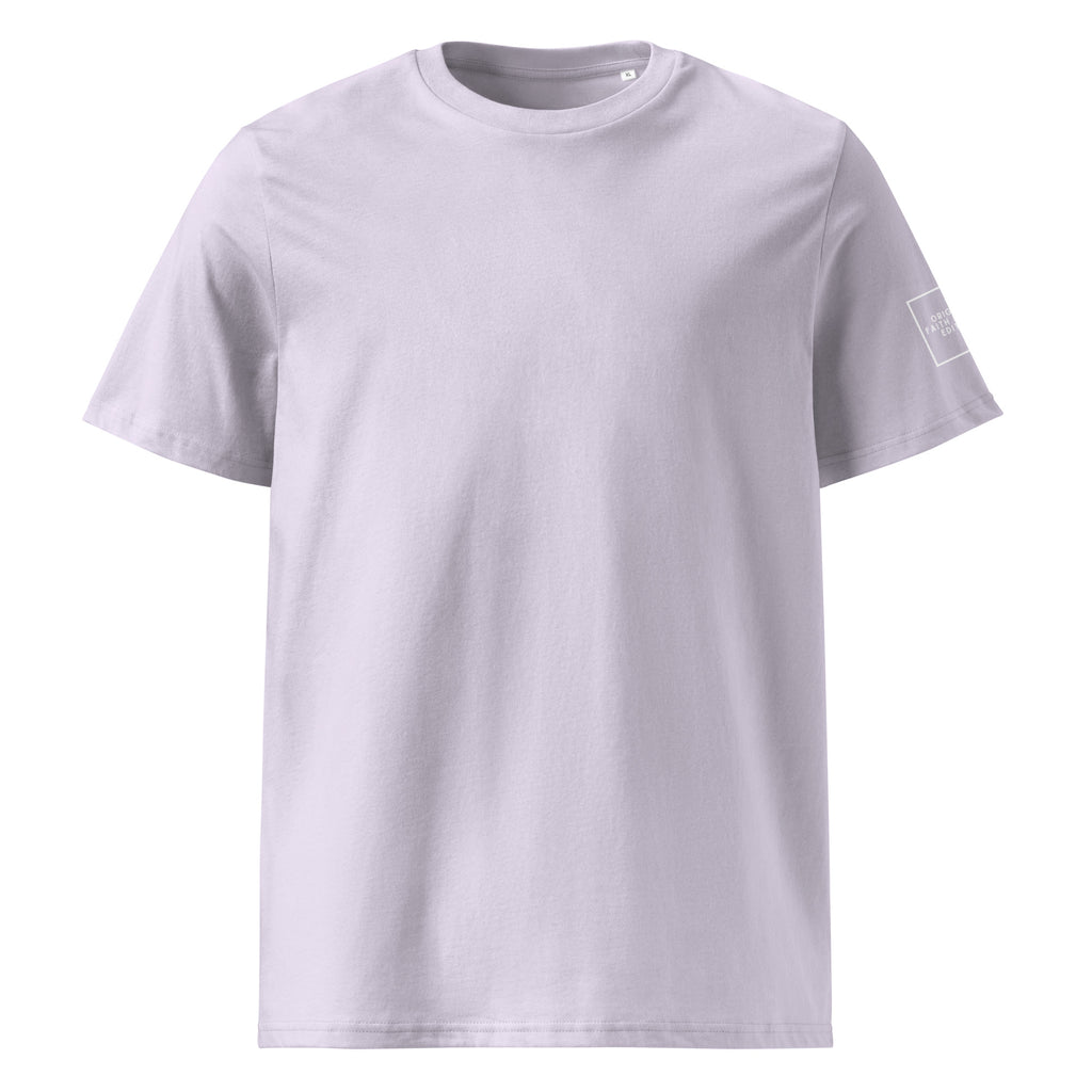 White cross - Unisex organic cotton tee (7 colours)